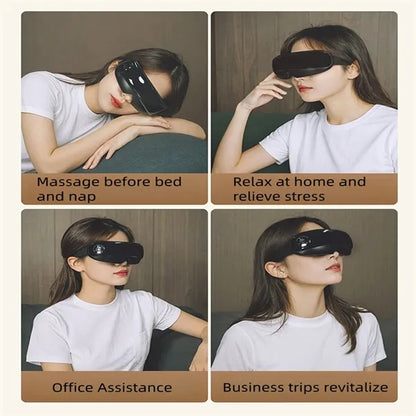 Rechargeable Portable Eye Massager Mask With Vibration