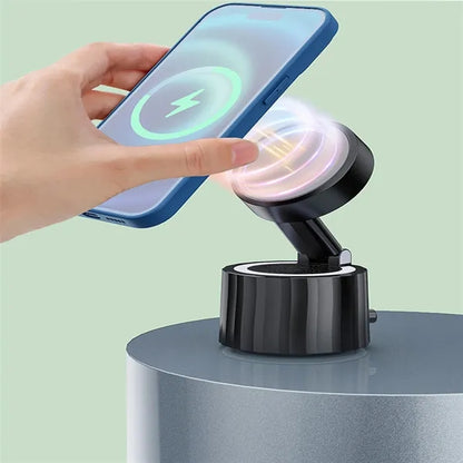 Wireless Charger Magnetic Phone Stand And Bluetooth Speaker