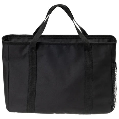Solid Color Insulated Lunch Bag with Zipper Pockets