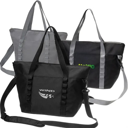 Insulated Lunch Bag with Crossbody Strap and Pockets