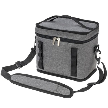 Insulated Lunch Bag w/ Top Handle & Crossbody Strap