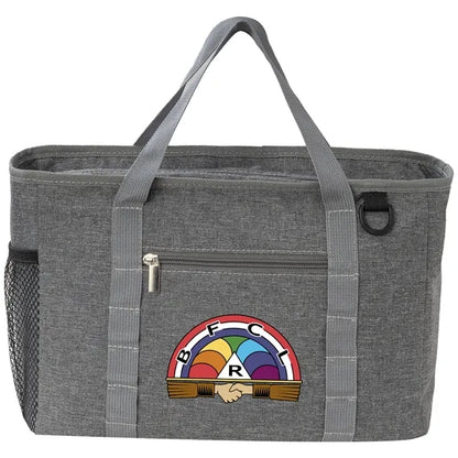 Heather Lite Insulated Lunch Bag with Zipper Pockets