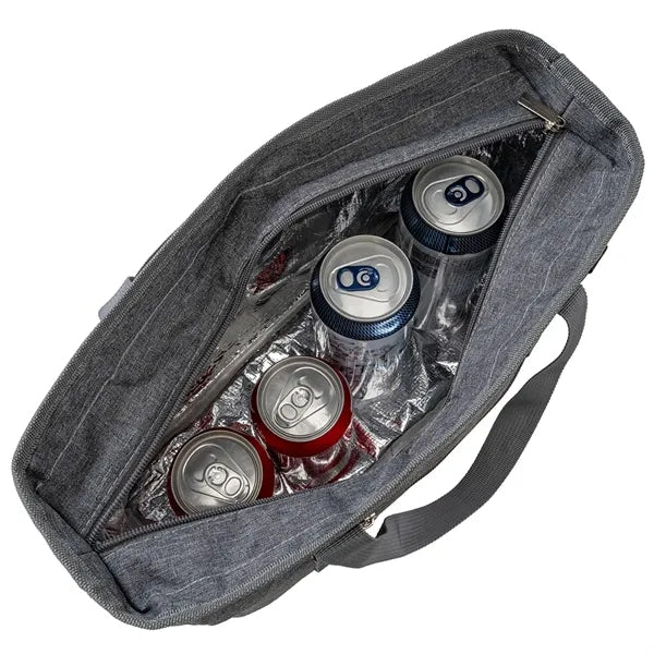 Heather Lite Insulated Lunch Bag with Zipper Pockets