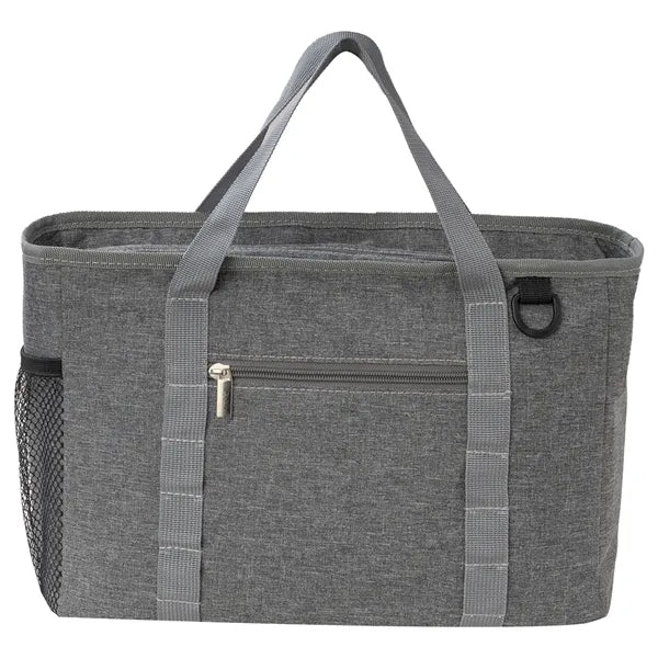 Heather Lite Insulated Lunch Bag with Zipper Pockets