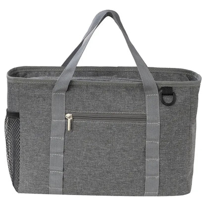 Heather Lite Insulated Lunch Bag with Zipper Pockets