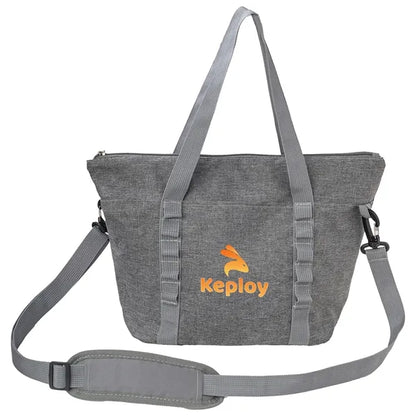 Heather Lite Insulated Lunch Bag with Strap and Pockets