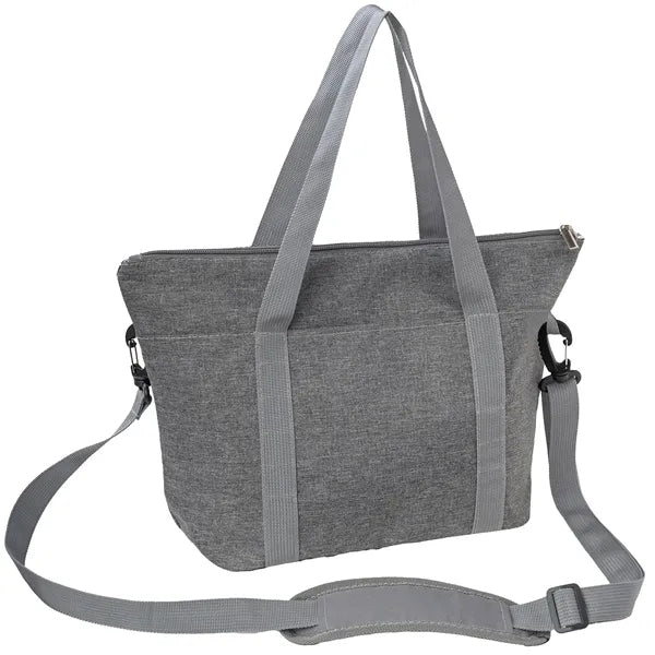 Heather Lite Insulated Lunch Bag with Strap and Pockets