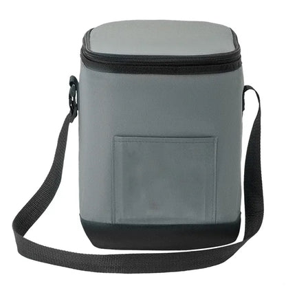 600D Solid color Insulated Lunch Bag with Adjustable Handles