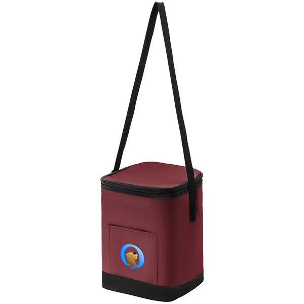 600D Solid color Insulated Lunch Bag with Adjustable Handles
