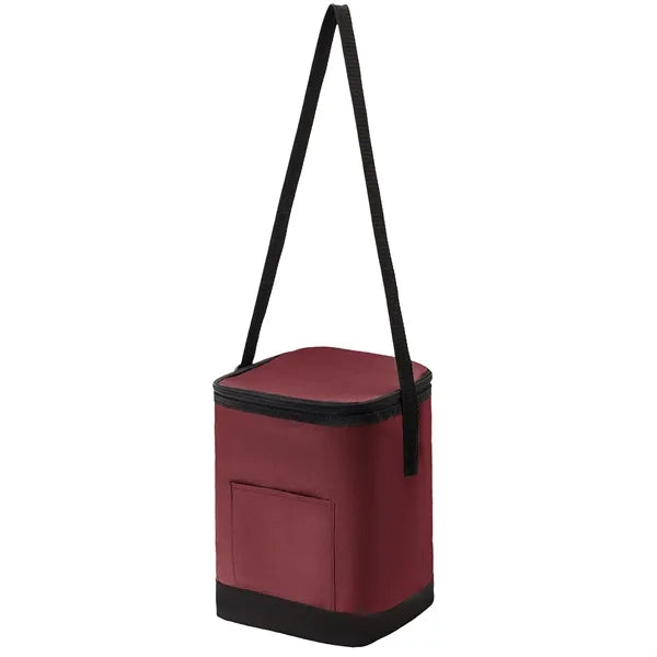 600D Solid color Insulated Lunch Bag with Adjustable Handles