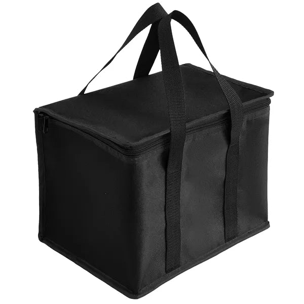 600D Insulated Zipper closure Lunch Bag with Double Handles