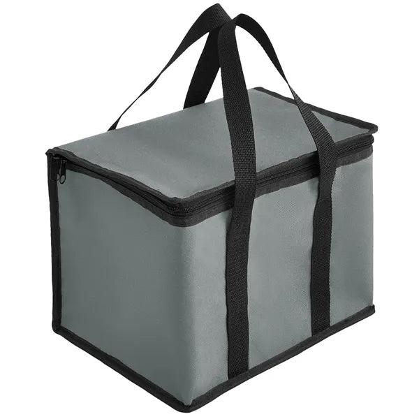 600D Insulated Zipper closure Lunch Bag with Double Handles
