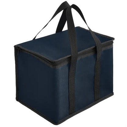 600D Insulated Zipper closure Lunch Bag with Double Handles