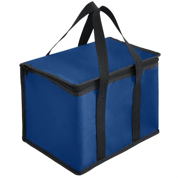 600D Insulated Zipper closure Lunch Bag with Double Handles