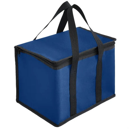 600D Insulated Zipper closure Lunch Bag with Double Handles