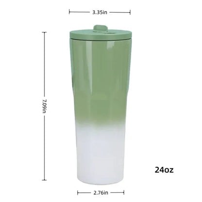 24oz Gradient Vacuum Tumbler with Straw