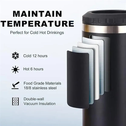 14oz Stainless Steel Can Holder Cooler with Opener