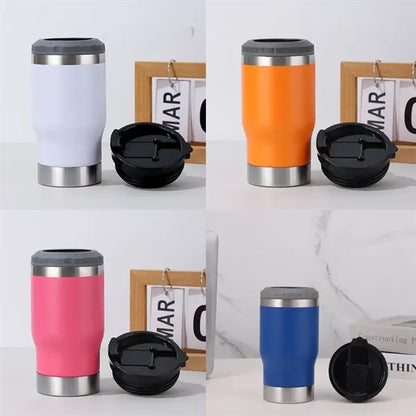 14oz Stainless Steel Can Holder Cooler with Opener