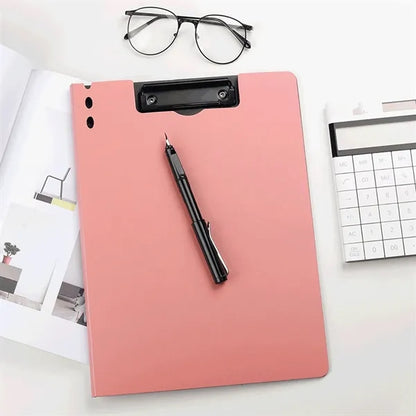 A4 Size Writing Plastic Clipboard Folder with Metal Clip