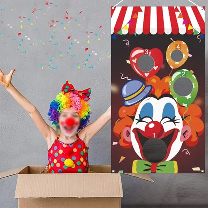 Fun party decorations carnival toss throwing games banner
