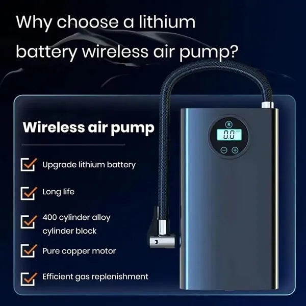 Portable Smart Digital Tire Inflator Electric Air Pump