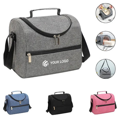 Large capacity camping picnics insulated lunch cooler bag