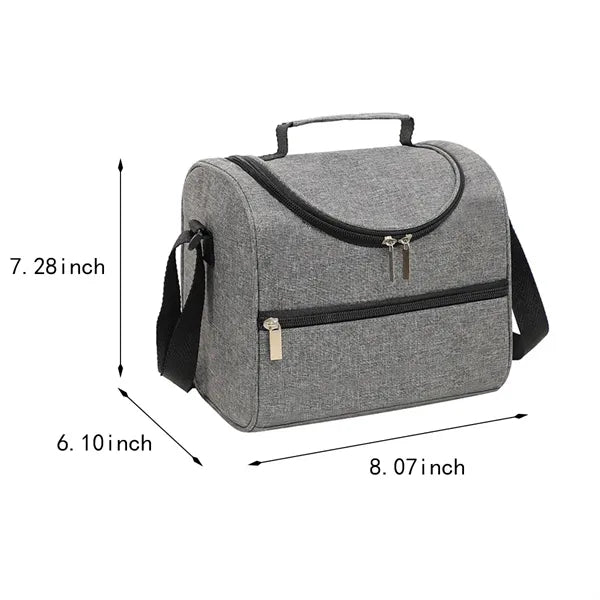 Large capacity camping picnics insulated lunch cooler bag