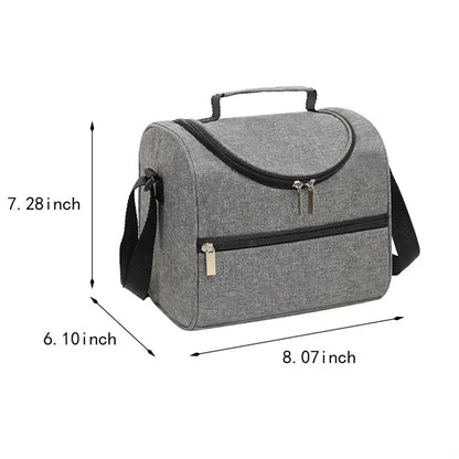 Large capacity camping picnics insulated lunch cooler bag