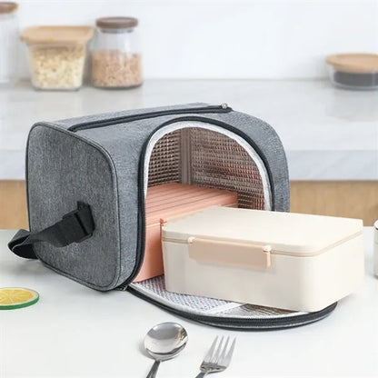 Large capacity camping picnics insulated lunch cooler bag