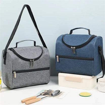 Large capacity camping picnics insulated lunch cooler bag
