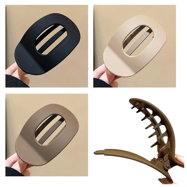 Anti-slip Frosted Flat Round Hair Clip