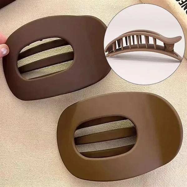 Anti-slip Frosted Flat Round Hair Clip