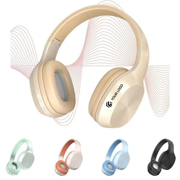 Lightweight deep bass bluetooth wireless over ear headphones