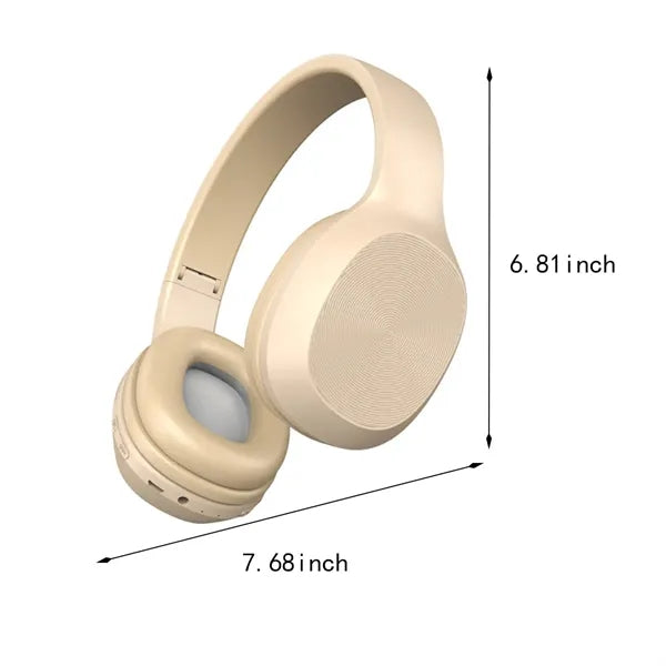 Lightweight deep bass bluetooth wireless over ear headphones