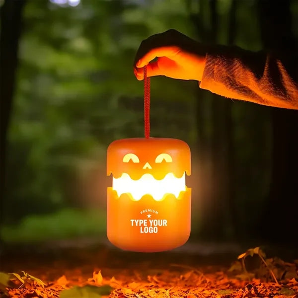Halloween Pumpkin Jack O Lantern  with Lanyard