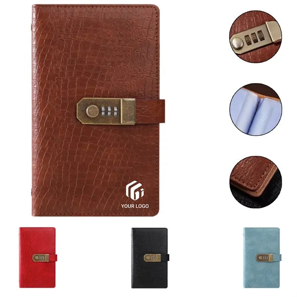 Money saving finance organizer book with combination lock
