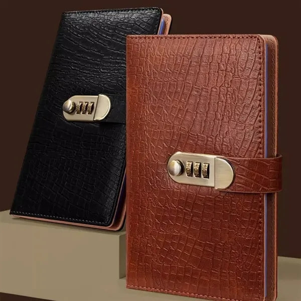 Money saving finance organizer book with combination lock