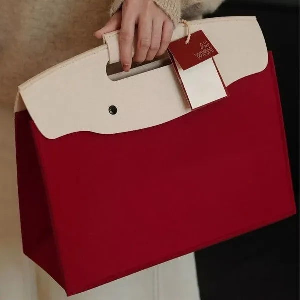 Multi functional customizable gift felt handbag tote bag