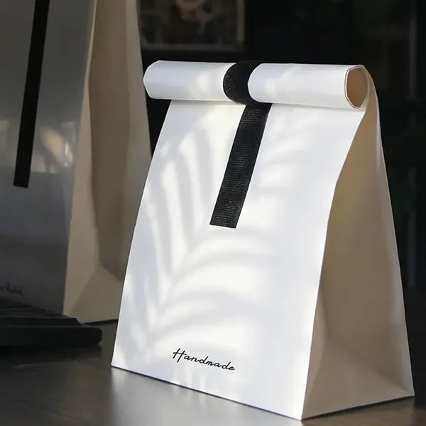 Customizable large capacity gift packaging kraft paper bag