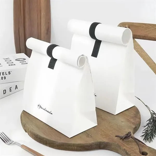 Customizable large capacity gift packaging kraft paper bag