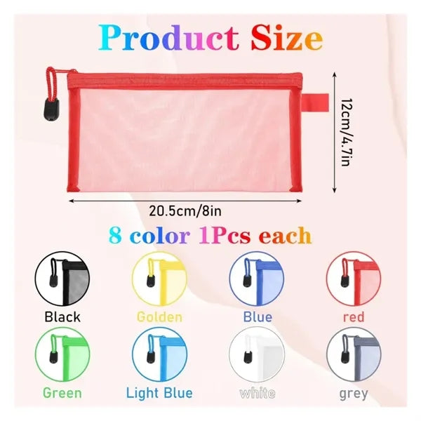 Nylon Mesh Pencil Pouch