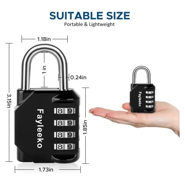 4 Digit Combination Padlock