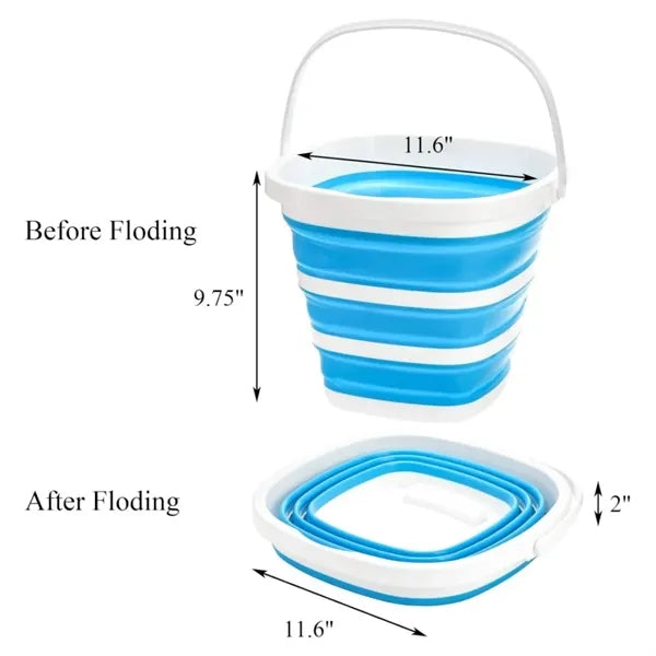 Portable Collapsible Cleaning Bucket with Handle