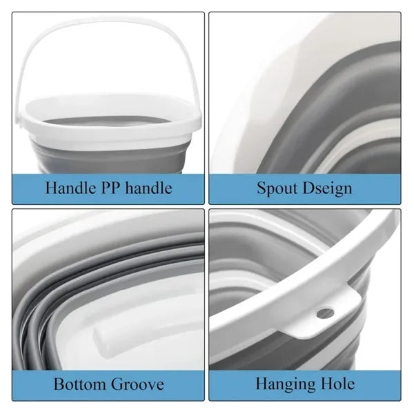 Portable Collapsible Cleaning Bucket with Handle