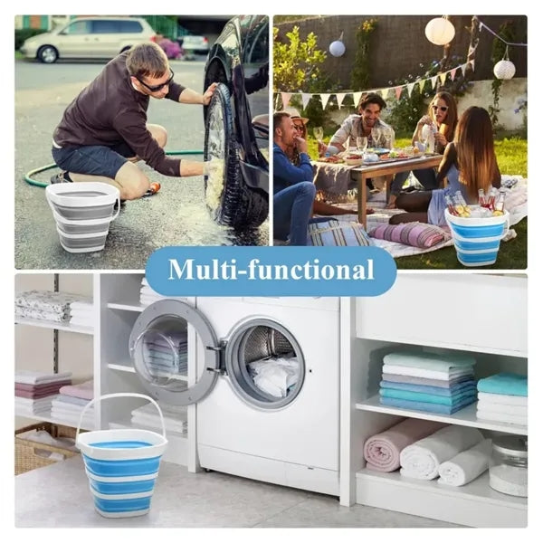 Portable Collapsible Cleaning Bucket with Handle