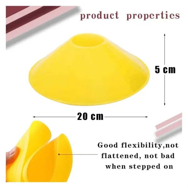 Football Training Discs with Mesh Bag