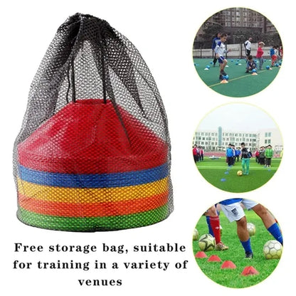 Football Training Discs with Mesh Bag