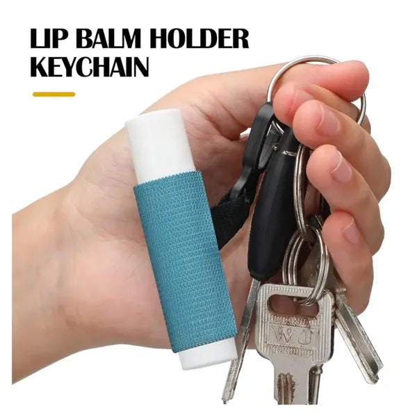 Lipstick Balm Holder Keychain