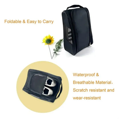 Outdoor Waterproof Mesh Golf Shoe Bags