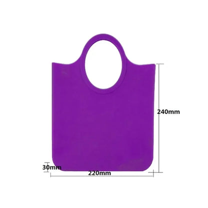 Custom Silicone Beach Grocery Tote Bag with Round Handles
